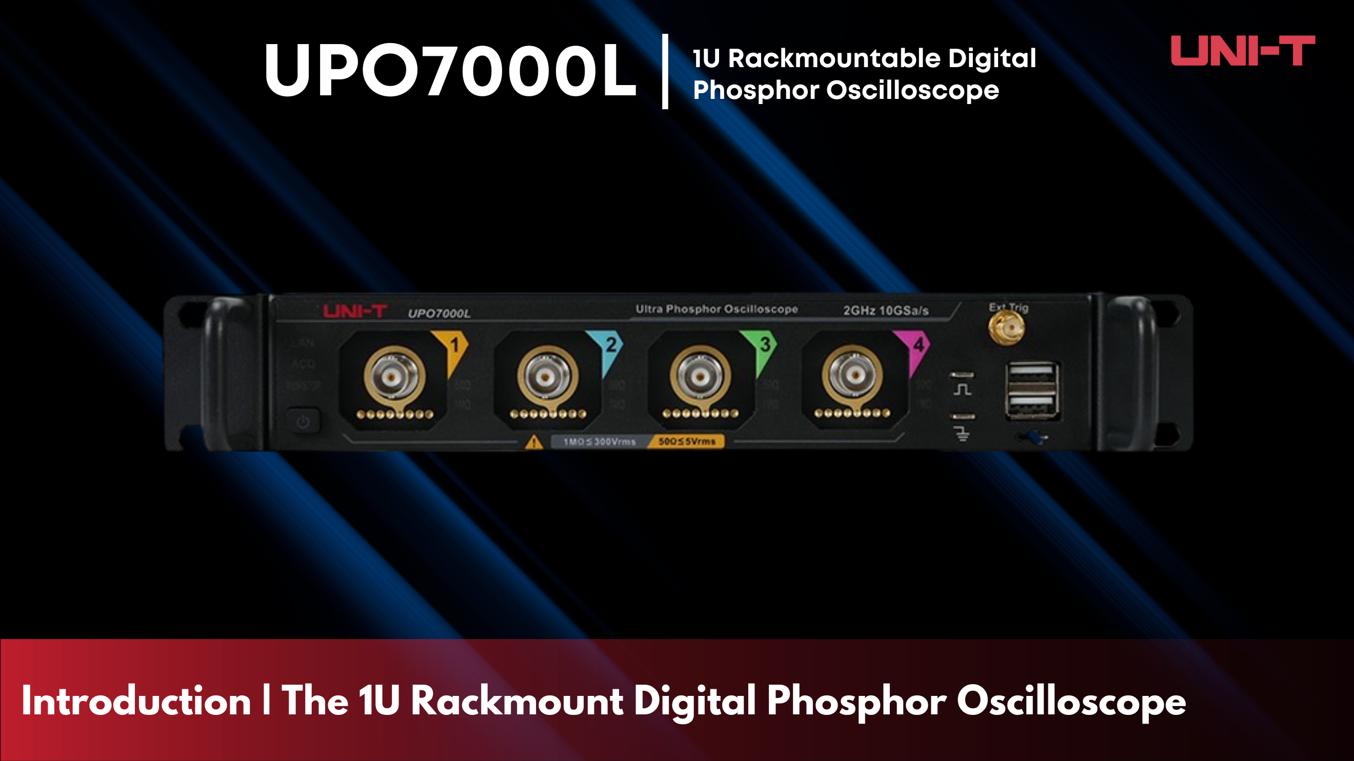 First Look on the UNI-T UPO7000L Series Rack-Mount Digital Oscilloscope