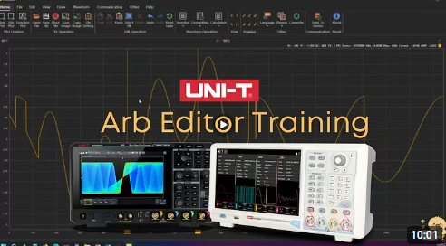UNI-T Arb Editor Training | UTG9604T Waveform Generator & MSO3054X Mixed Signal Oscilloscope