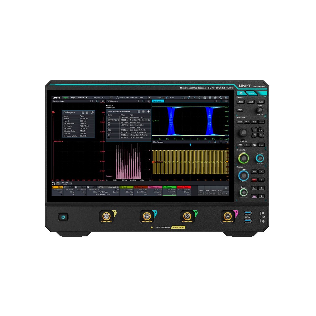 UNI-T MSO8000HD Series: High-Definition Mixed-Signal Oscilloscope for High-Speed Signal Analysis